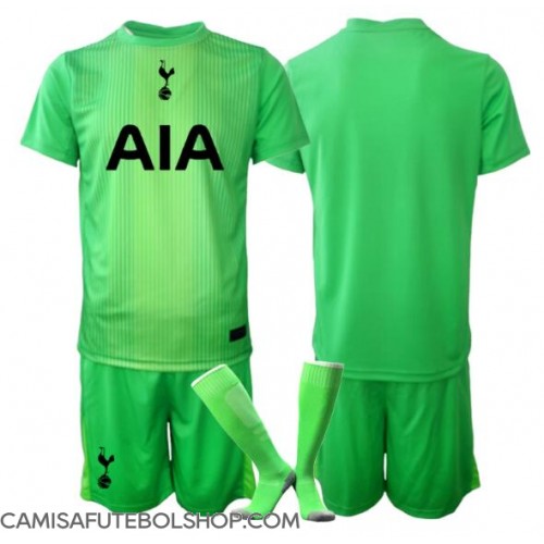 Camisa de time de futebol Tottenham Hotspur Goleiro Replicas 1º Equipamento Infantil 2025-26 Manga Curta (+ Calças curtas)